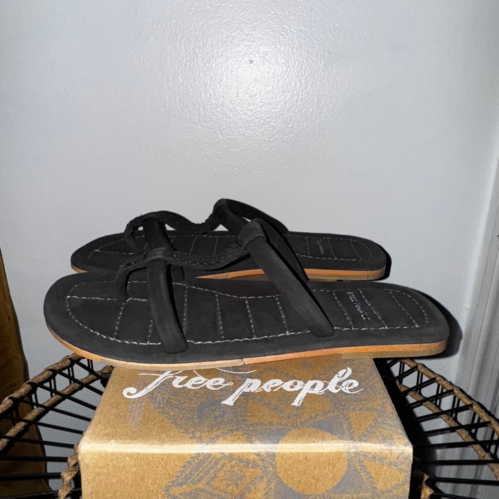 Free People Black Hadden Sandal Size 11 - Picture 2 of 8
